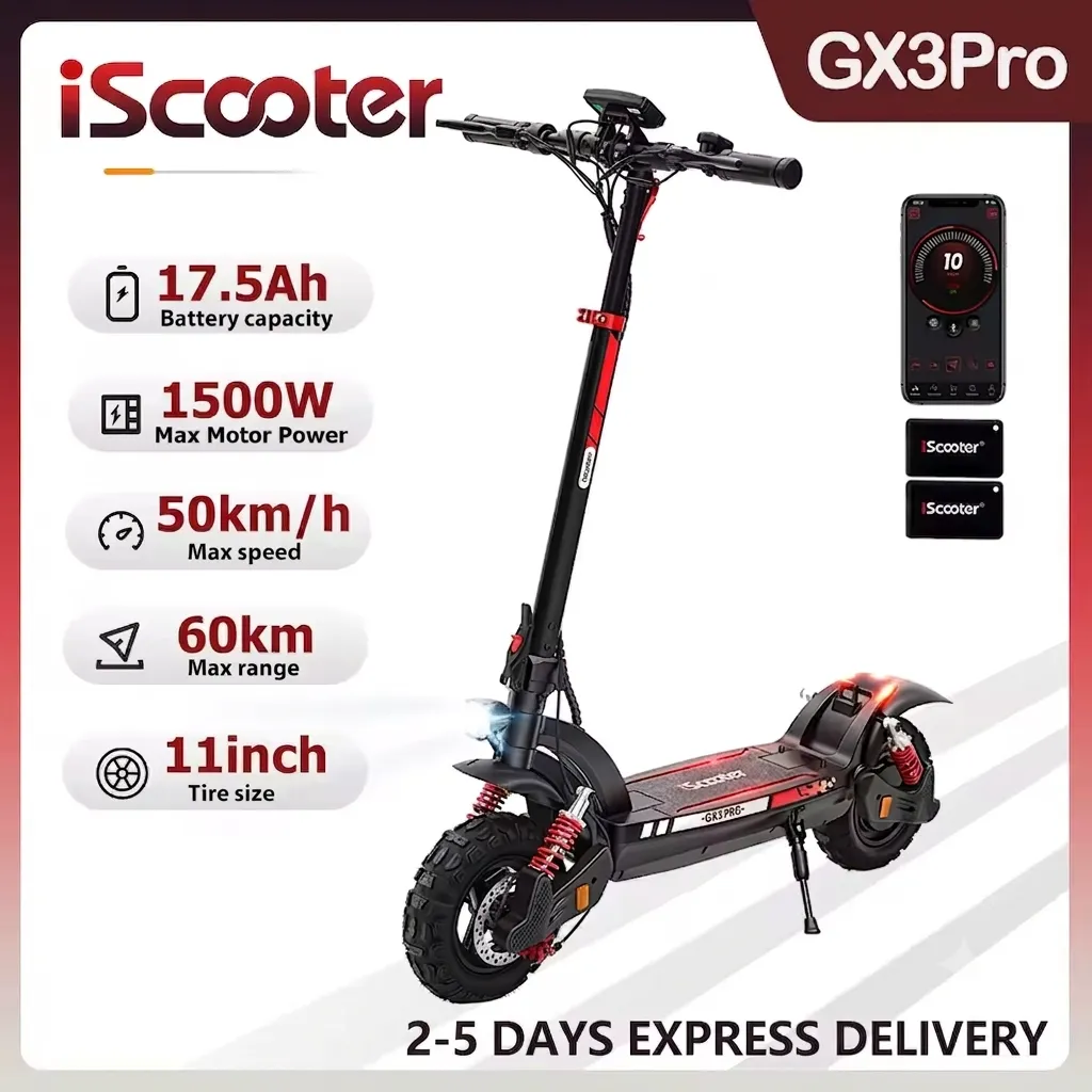 iScooter GX3 Pro premium elsparkcykel off-road